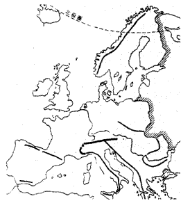 读欧洲西部图,回答 19～20 题.