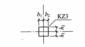 在梁的平法标注中,bXh YclXc2表示()。A.粱