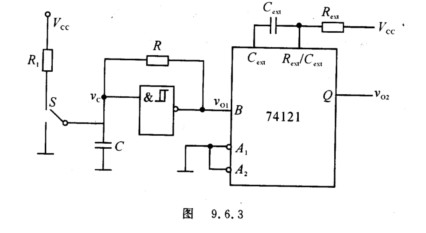 圖955為cmos或非門構成的單穩態電路試分析其工作原理求輸出脈衝寬度