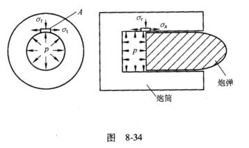 已知应力状态如图8-12所示(图中应力单位